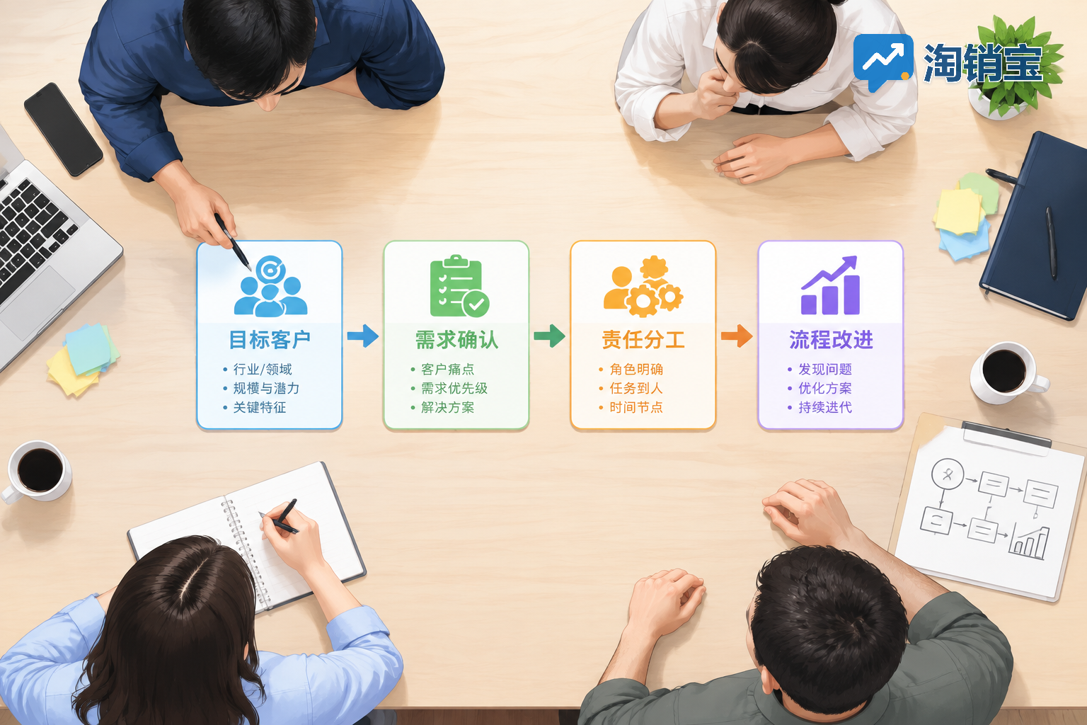 企业从明确目标客户和一条业务流程开始落地